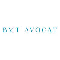 Logo carré de BMT Avocat, cabinet spécialisé en droit fiscal et des affaires, avec texte bleu sur fond blanc